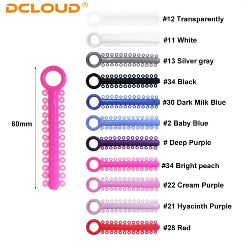 Colorful Elastic Ligature Ties and Power Chain · Image 5