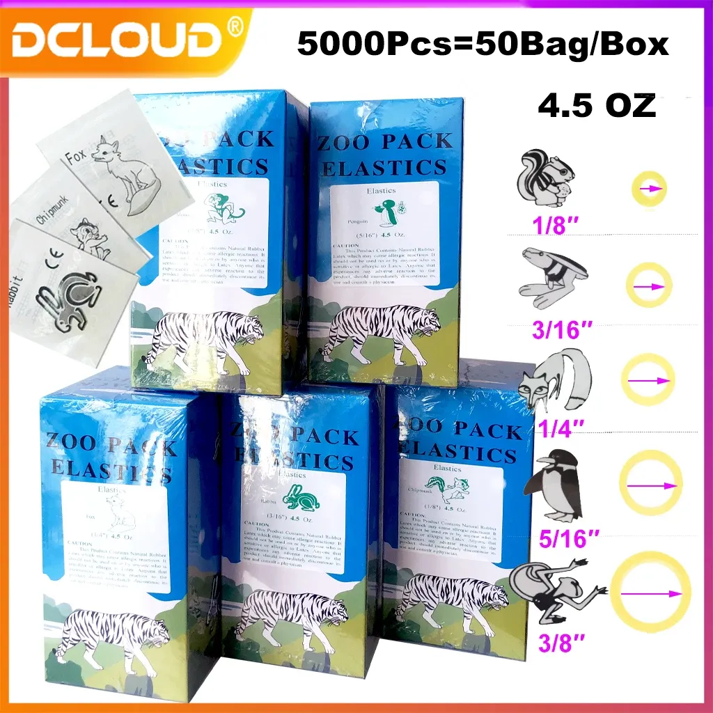 Orthodontic Latex Elastics, O-Ring, 4.5OZ · Image 1