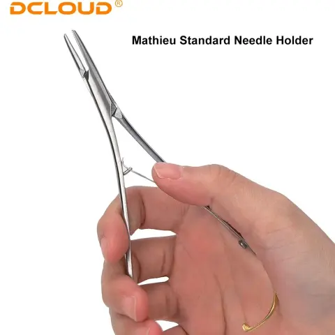 Mathieu Needle Holder, Gold-Plated Handle, 14cm · Image 5